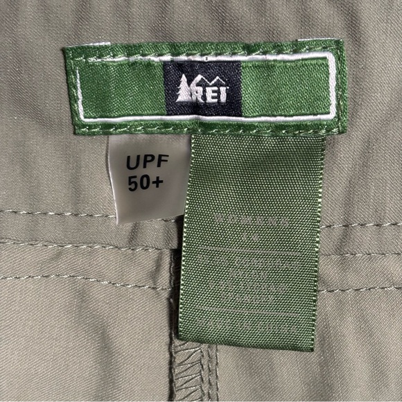 REI Skort Wrap Women’s Sz 14 Army Green Skirt/Shorts Nylon Hiking Pocket UPF 50 - Picture 6 of 11